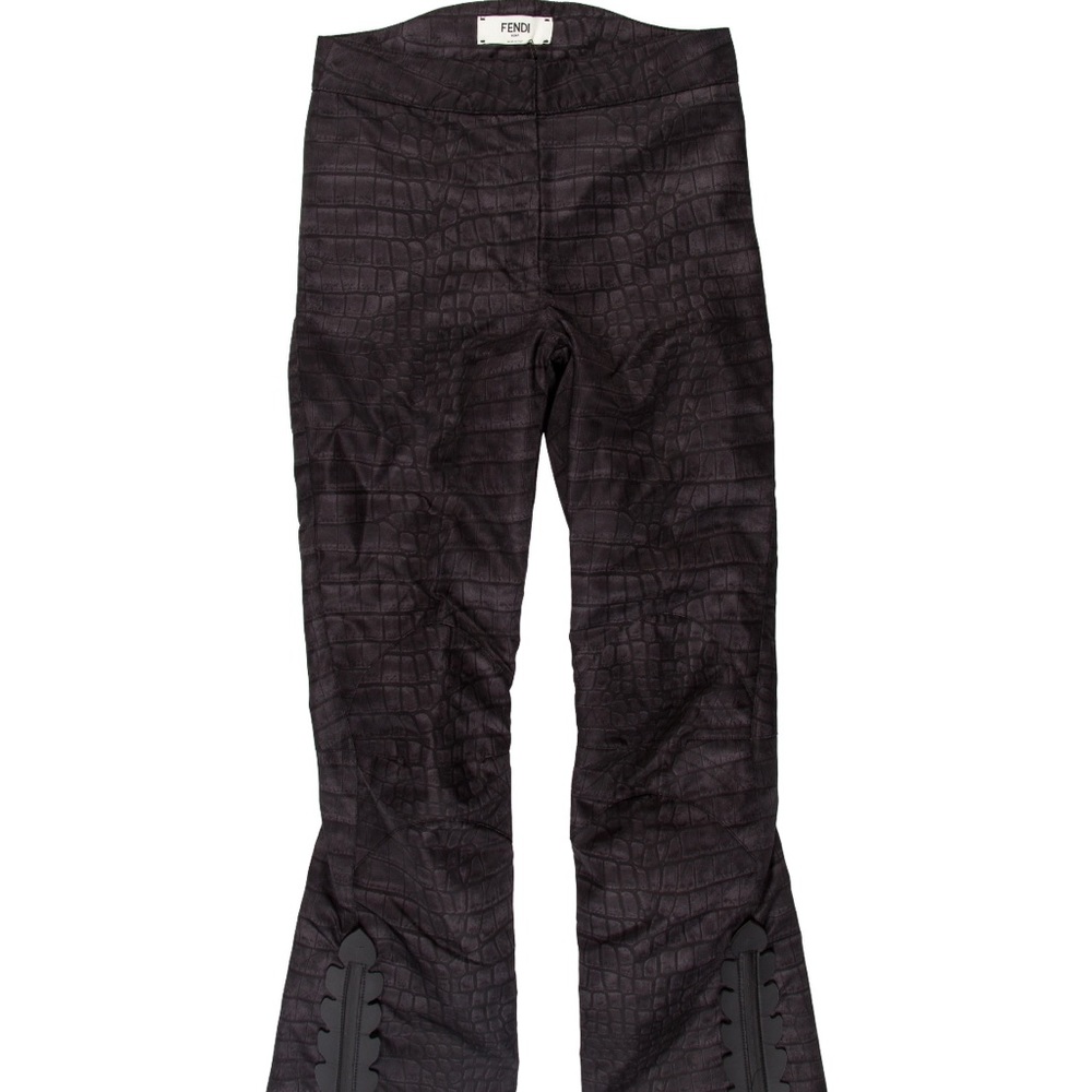 Fendi Black Printed Snow Pants XS